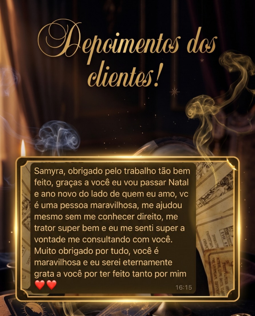 Depoimento real de cliente atendida por Samira Revela (3 de 3)